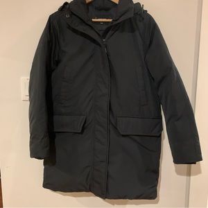 Everlane ReNew Black Military Parka Womens S Small Warm winter coat